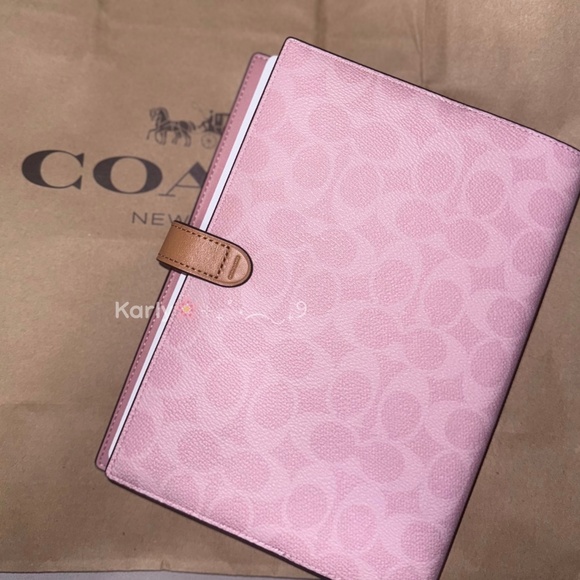 Coach Powder Pink Notebook - Picture 2 of 3